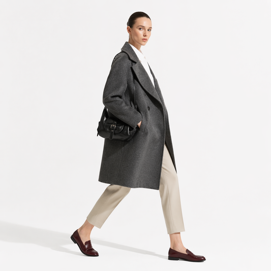 Soft PU Leather Saddle Bag Chic Hobo Crossbody Commuter Shoulder Bag