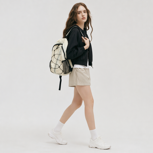 Lightweight Nylon Backpack Fashion Travel Daypack Casual Commuter Bag