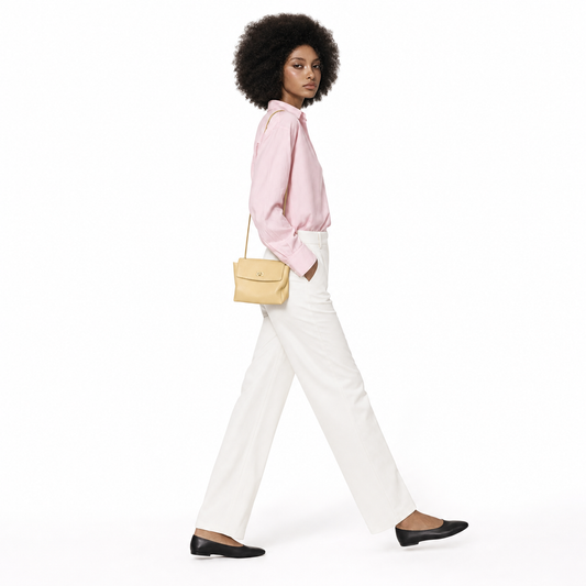 Top-Grain Leather Top-Handle Bag Soft Crossbody Shoulder Satchel