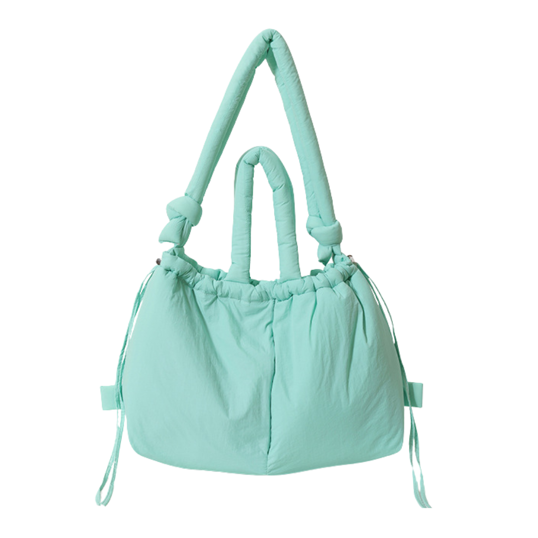 Puffer Convertible Tote Backpack Nylon Large Capacity Travel Bag