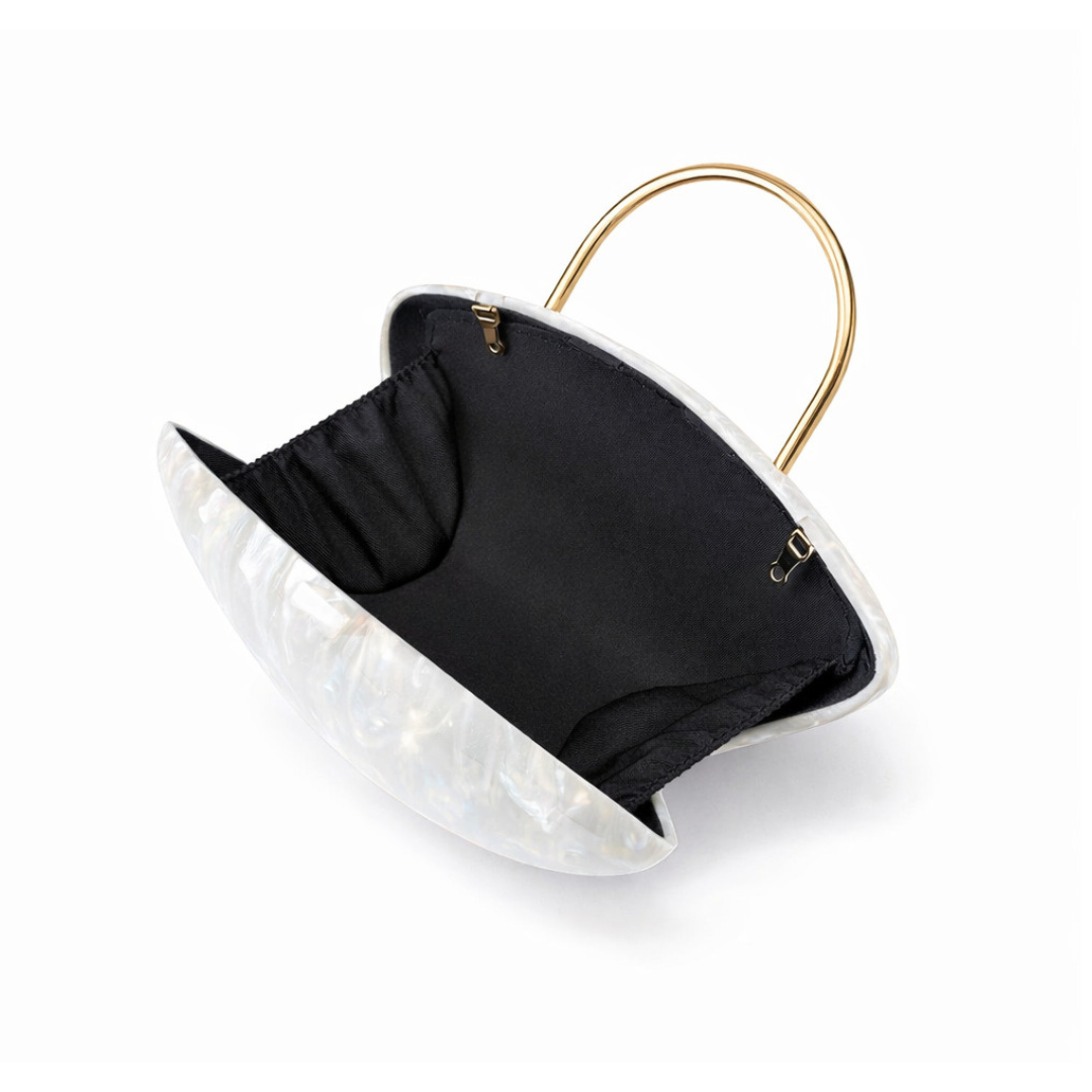Acrylic Evening Clutch Bag Embossed Wedding Party Crossbody Purse