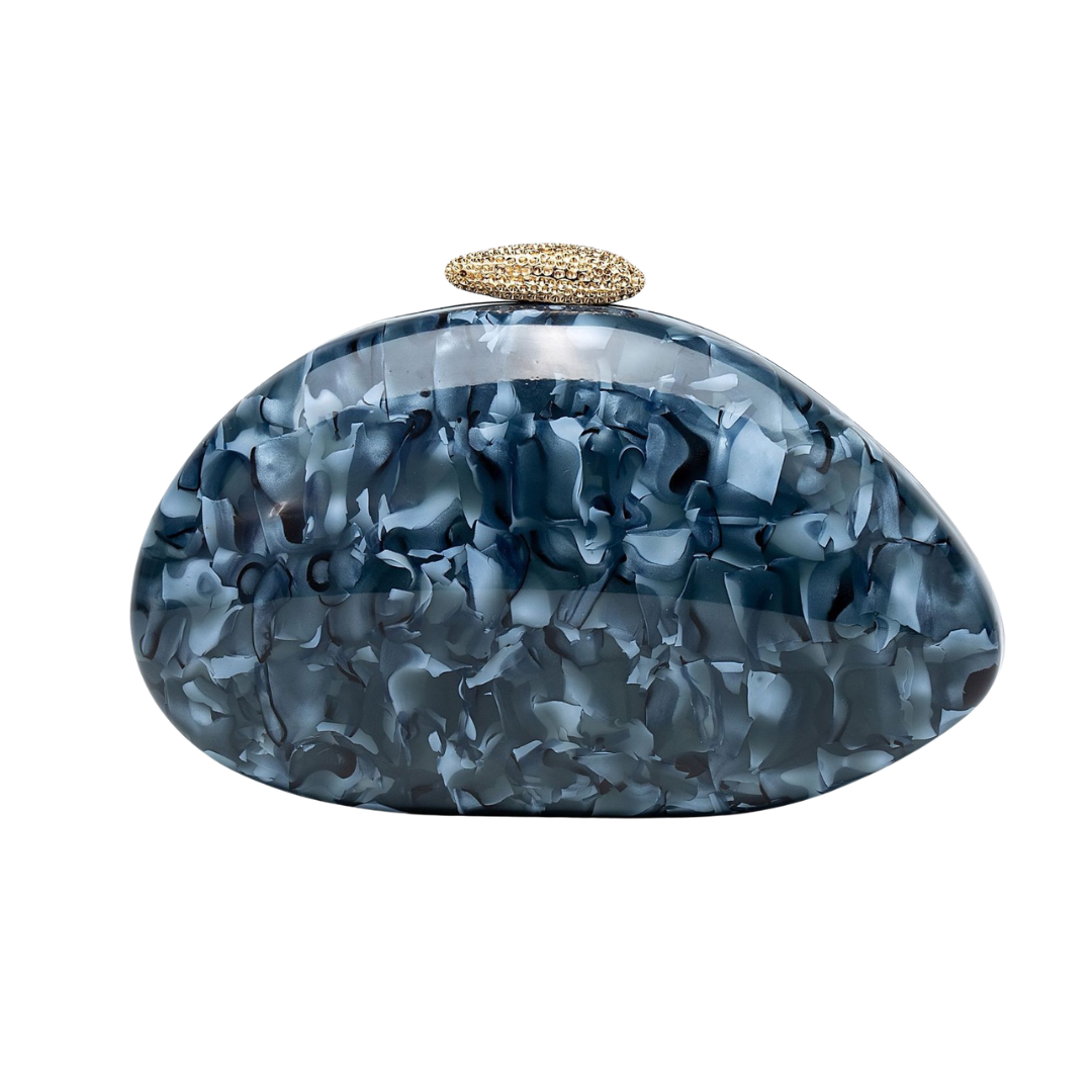 Acrylic Clutch Bag Irregular Shell Evening Purse Elegant Wedding Crossbody