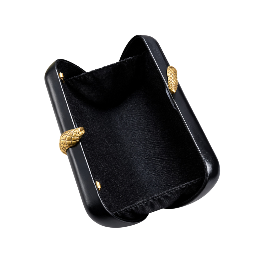 Snake Pattern Clutch PU Leather Evening Purse Crossbody Shoulder Bag