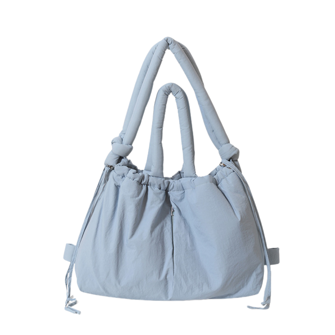 Puffer Convertible Tote Backpack Nylon Large Capacity Travel Bag