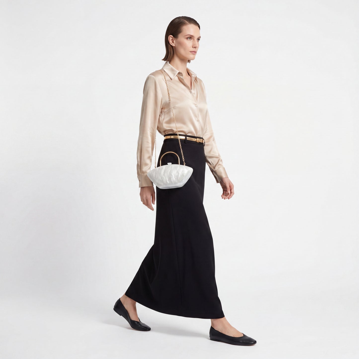 Acrylic Evening Clutch Bag Embossed Wedding Party Crossbody Purse