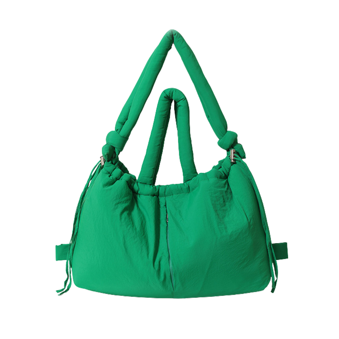 Puffer Convertible Tote Backpack Nylon Large Capacity Travel Bag