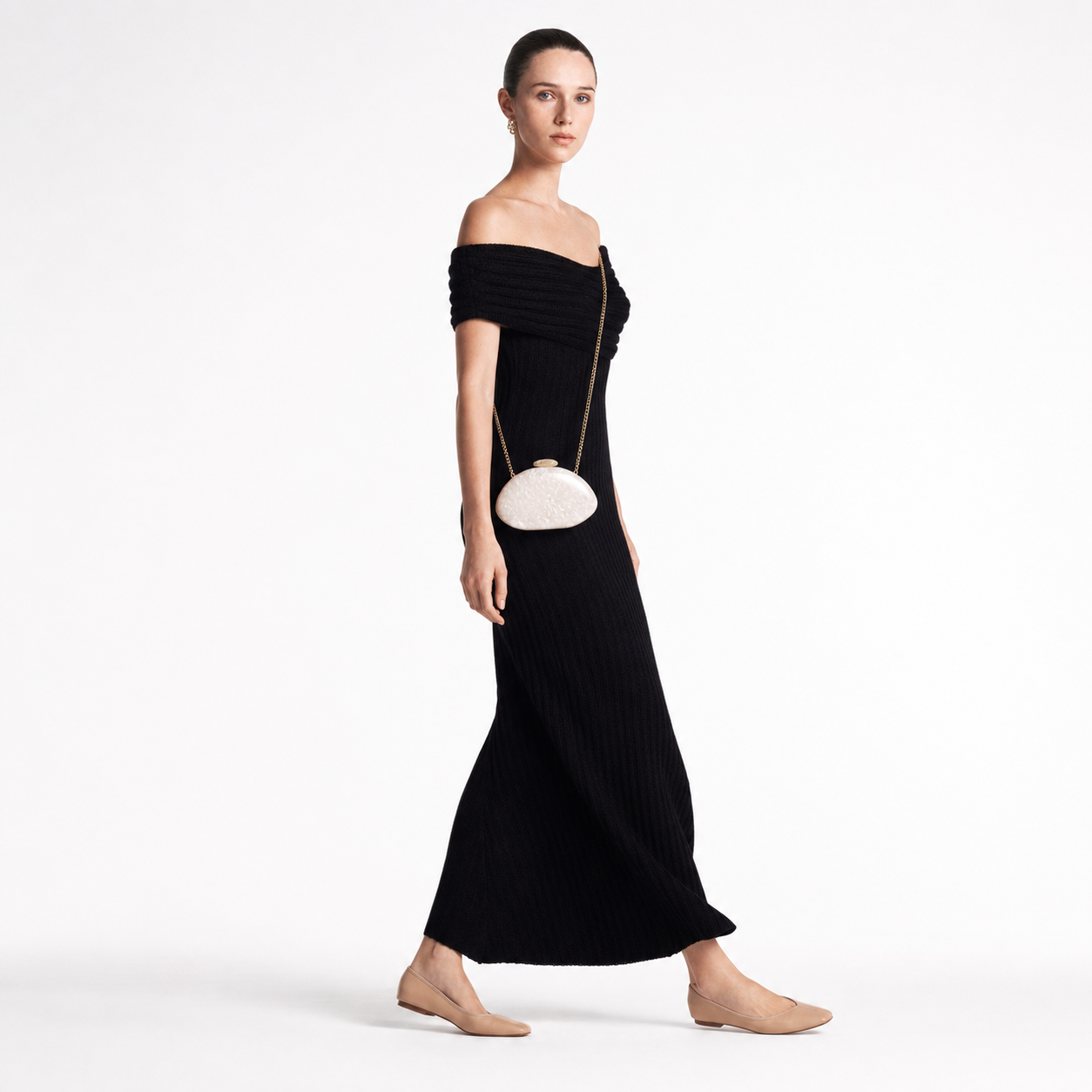Acrylic Clutch Bag Irregular Shell Evening Purse Elegant Wedding Crossbody