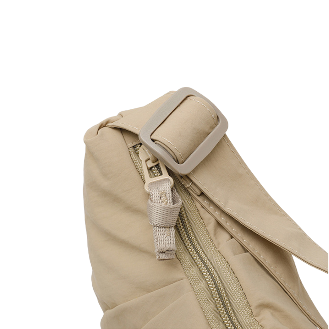 Nylon Crescent Crossbody Bag Lightweight Casual Shoulder Purse