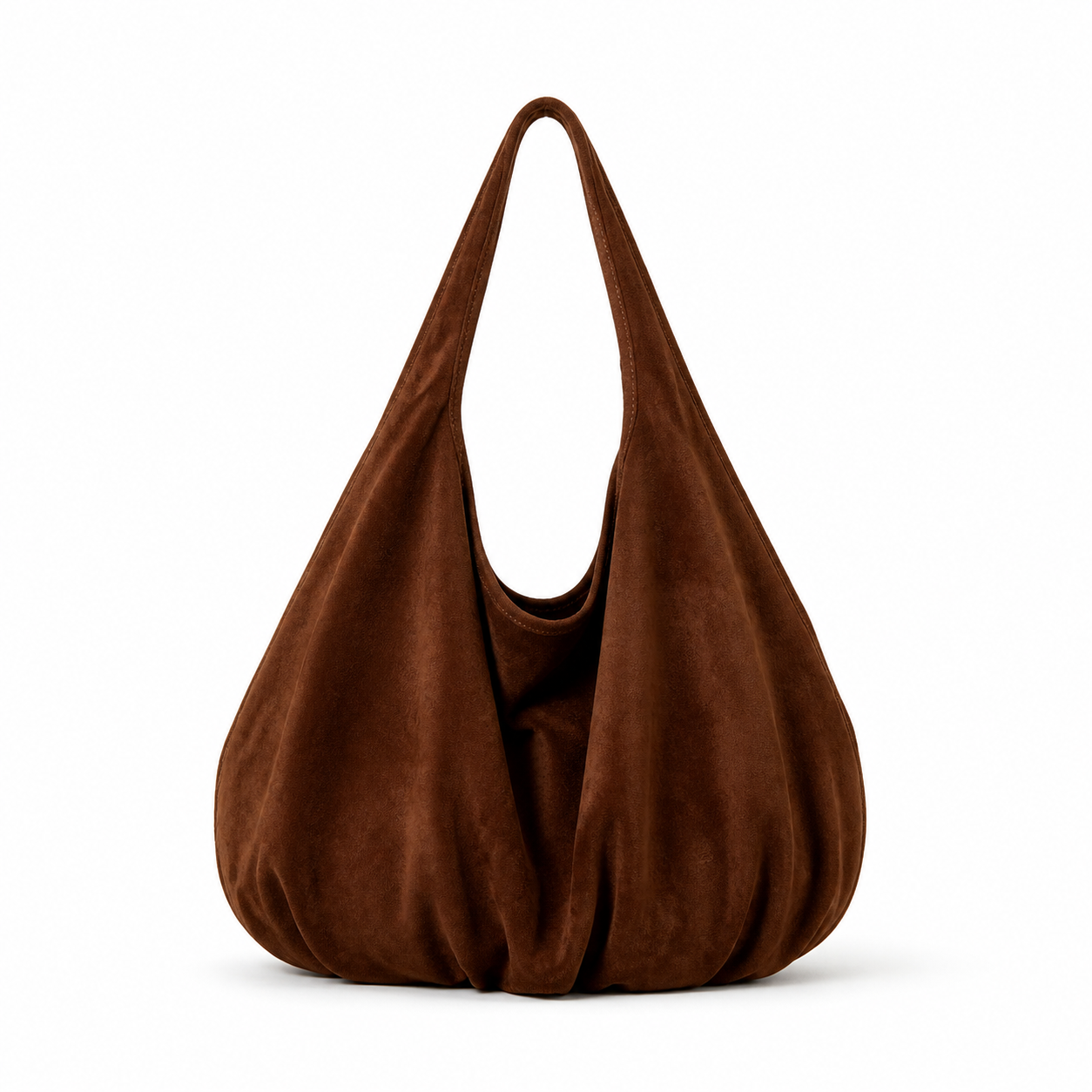 Oversized Faux Suede Tote Bag Slouchy Hobo Commuter Shoulder Bag