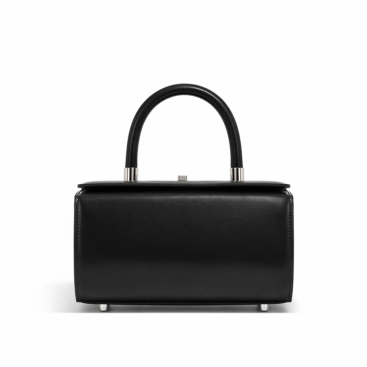Minimalist Leather Box Tote Chic Crossbody Top Handle Shoulder Bag
