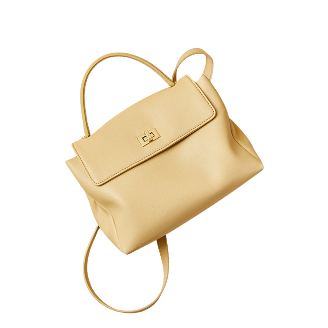 Top-Grain Leather Top-Handle Bag Soft Crossbody Shoulder Satchel