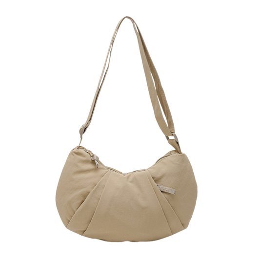 Nylon Crescent Crossbody Bag Lightweight Casual Shoulder Purse