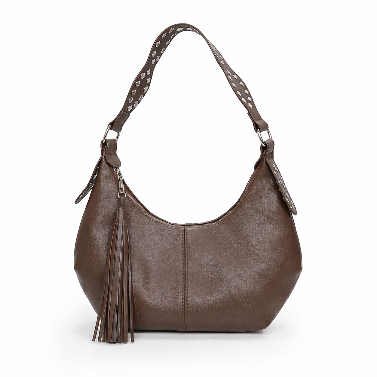 Vintage Tassel Crescent Underarm Bag Retro Crossbody Hobo Shoulder Bag