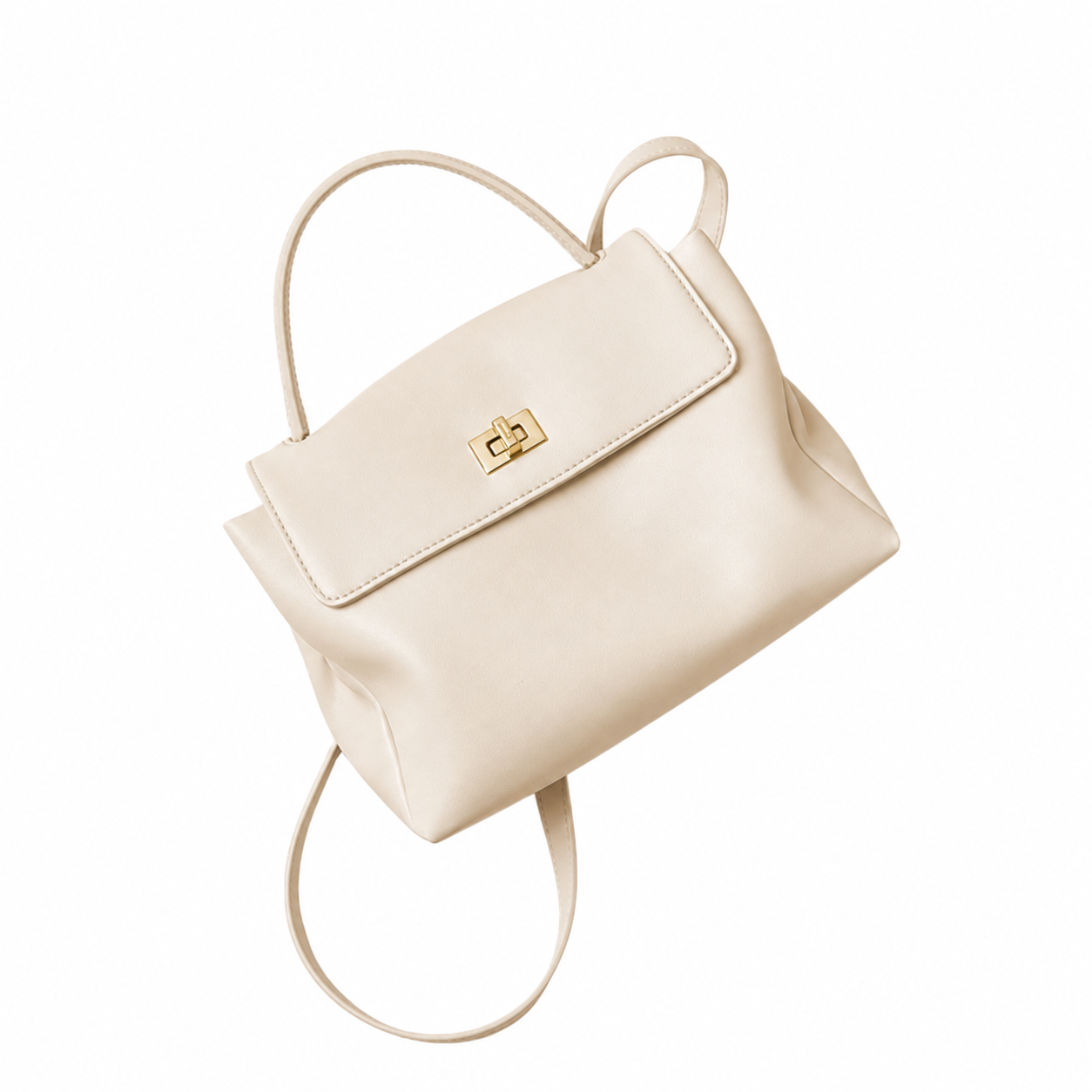 Top-Grain Leather Top-Handle Bag Soft Crossbody Shoulder Satchel
