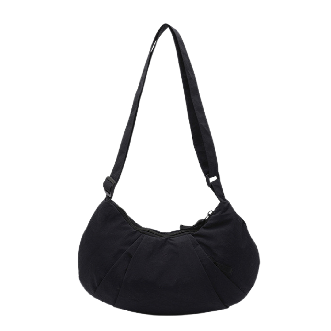 Nylon Crescent Crossbody Bag Lightweight Casual Shoulder Purse
