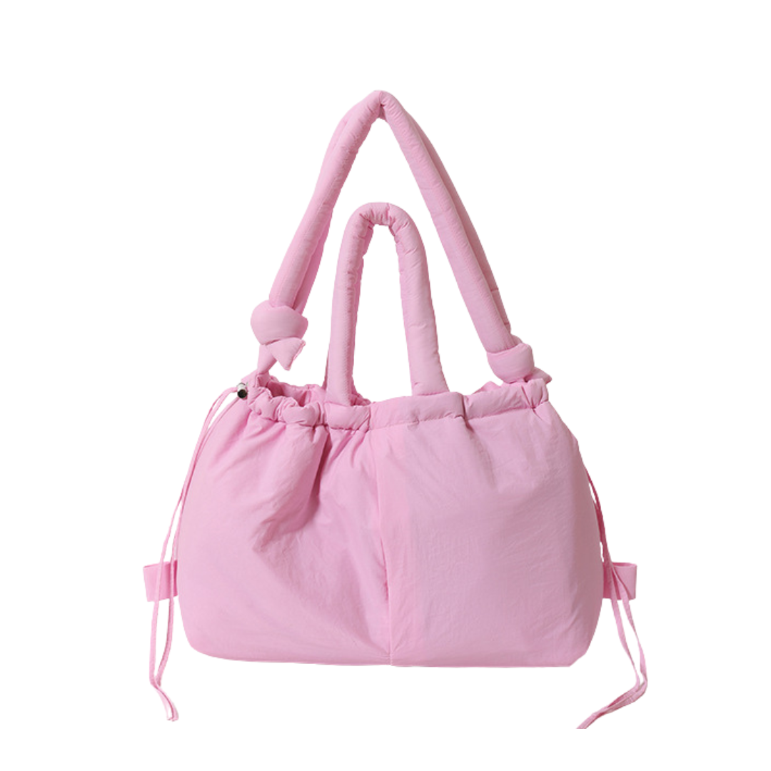 Puffer Convertible Tote Backpack Nylon Large Capacity Travel Bag