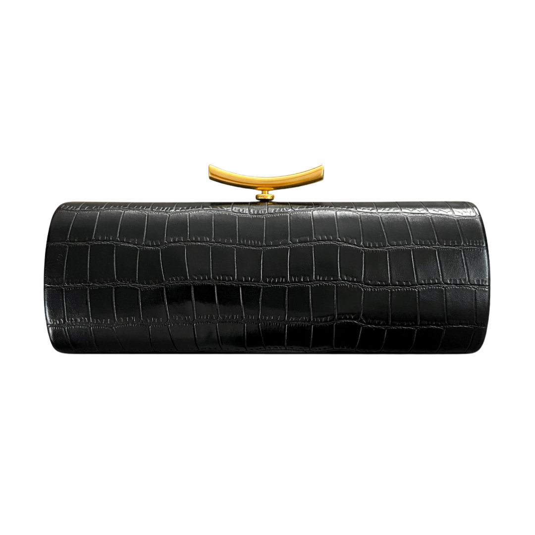 Crocodile Baguette Bag PU Leather Evening Clutch Crossbody Shoulder Bag