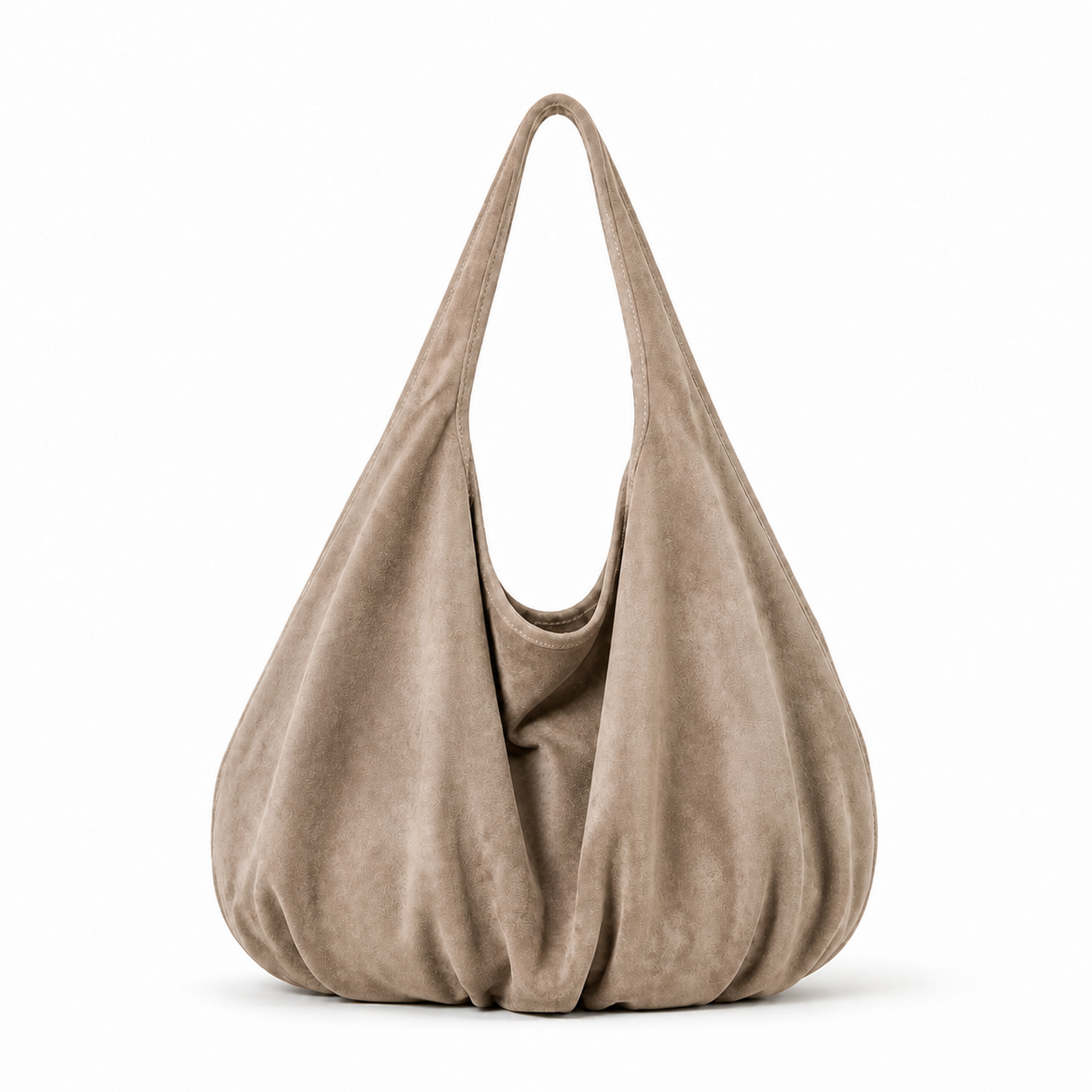 Oversized Faux Suede Tote Bag Slouchy Hobo Commuter Shoulder Bag
