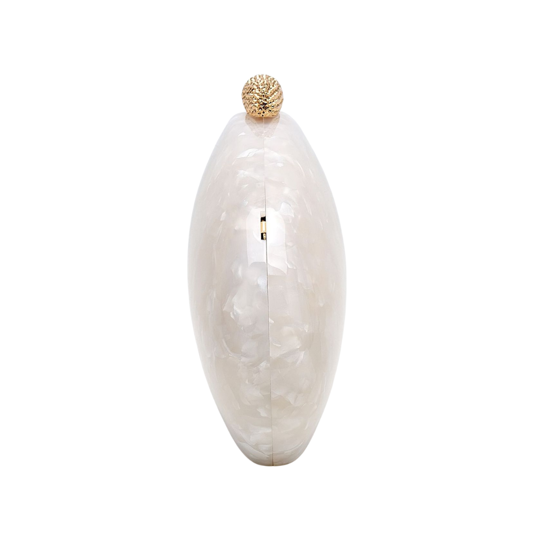 Acrylic Clutch Bag Irregular Shell Evening Purse Elegant Wedding Crossbody