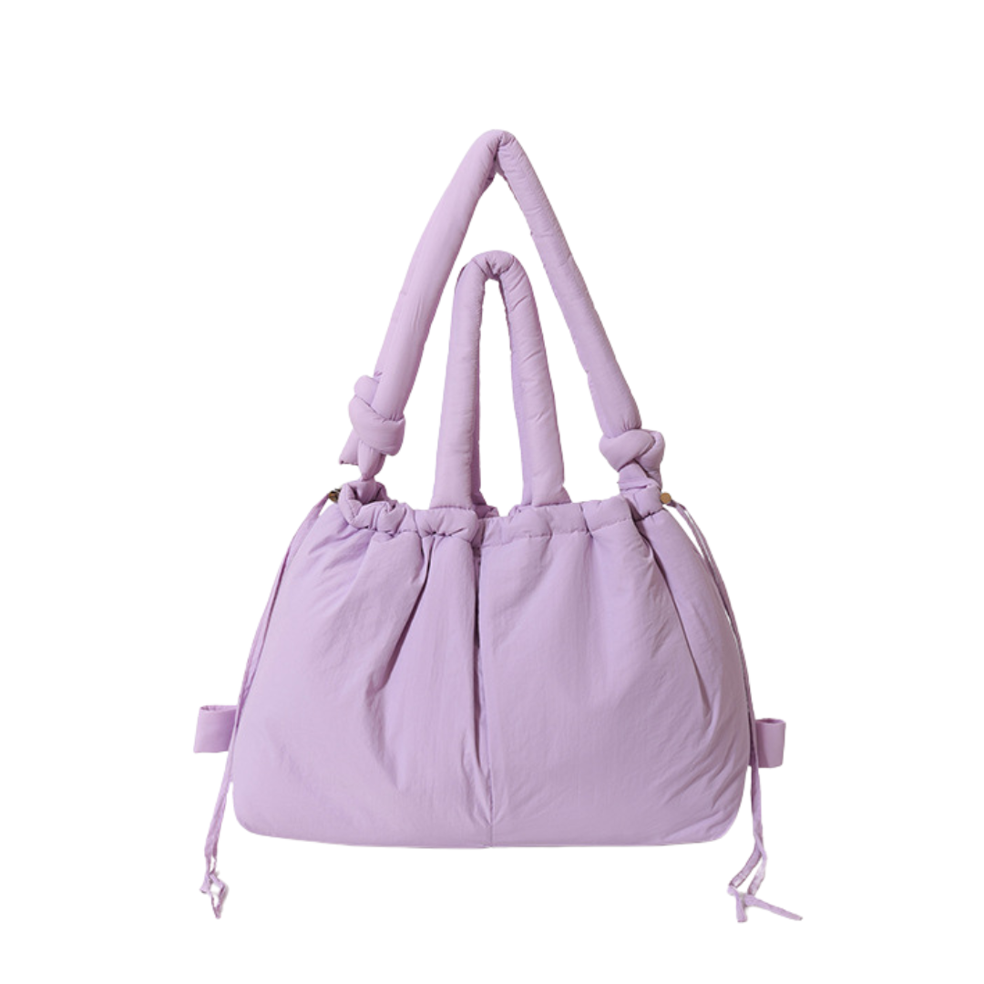 Puffer Convertible Tote Backpack Nylon Large Capacity Travel Bag