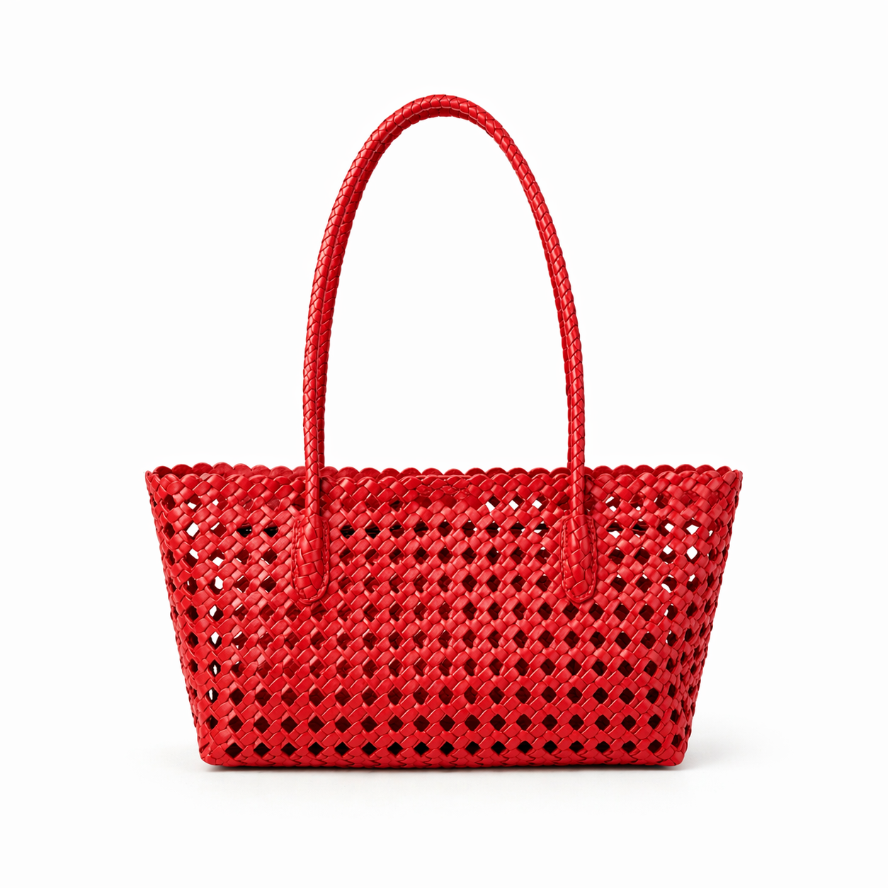Quilted Lattice Tote Large Capacity Pouch Set Casual Shoulder Bag