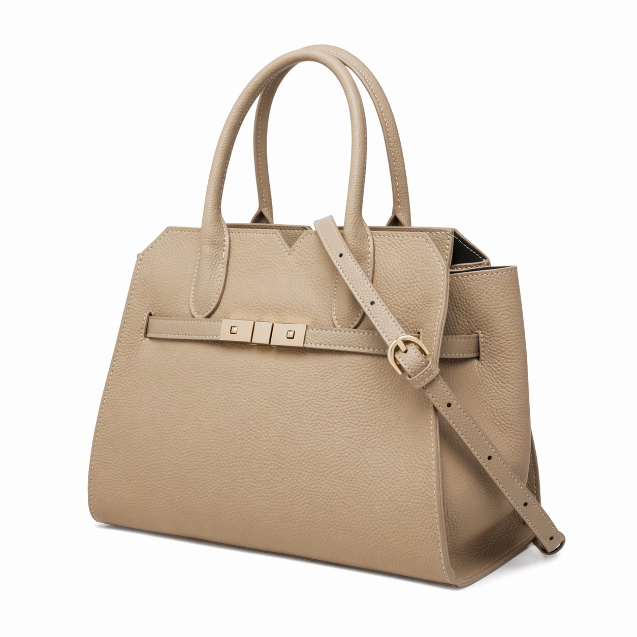 Genuine Leather Satchel Exotic Embossed Large Work Top-Handle Bag