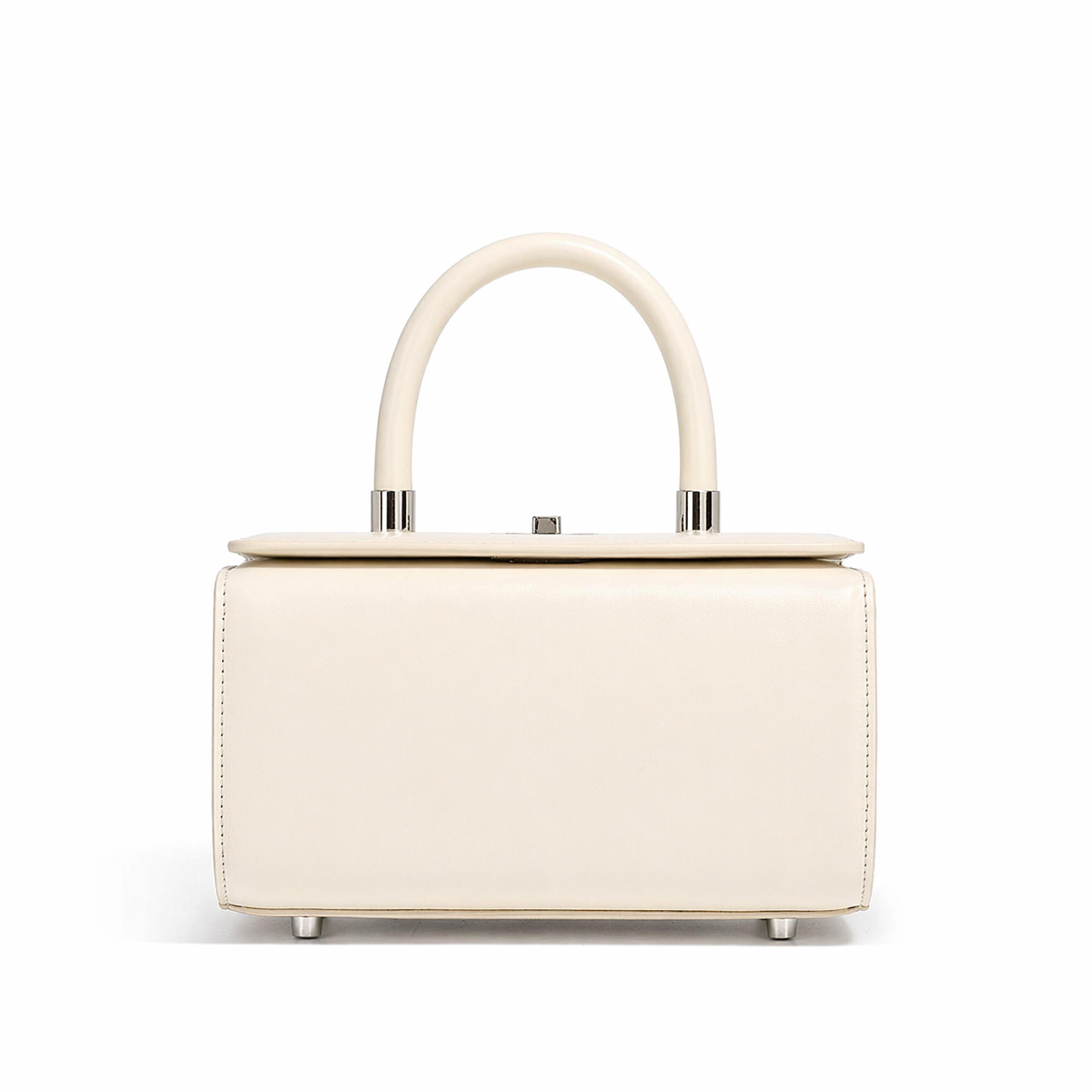 Minimalist Leather Box Tote Chic Crossbody Top Handle Shoulder Bag
