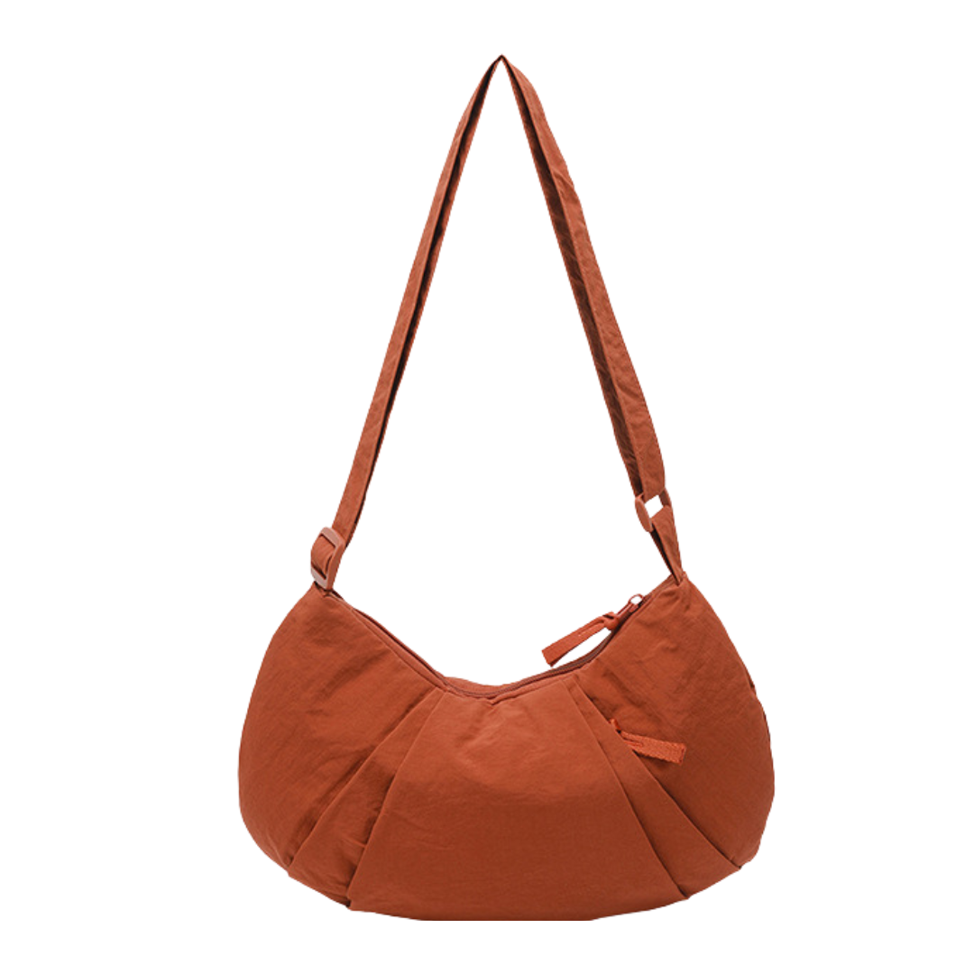 Nylon Crescent Crossbody Bag Lightweight Casual Shoulder Purse
