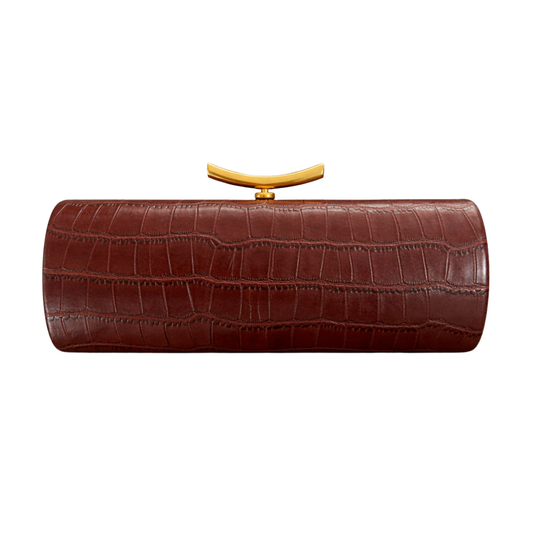 Crocodile Baguette Bag PU Leather Evening Clutch Crossbody Shoulder Bag