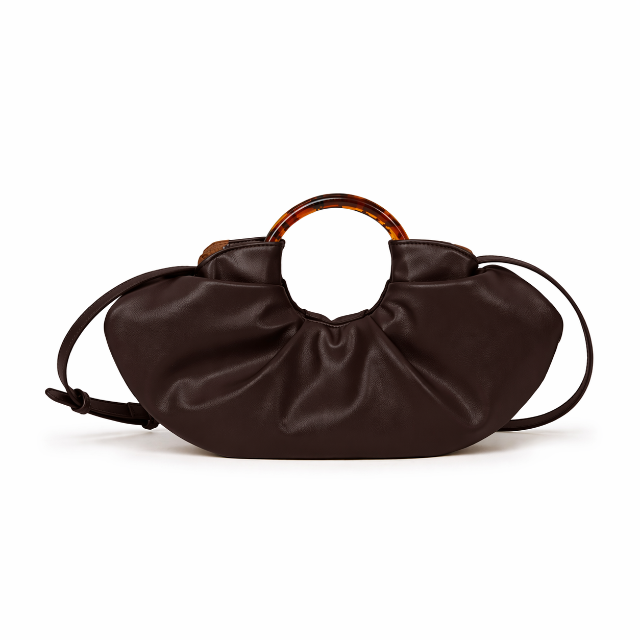 Vintage Ruched Cloud Hobo Large Capacity Pleated PU Crossbody Bag