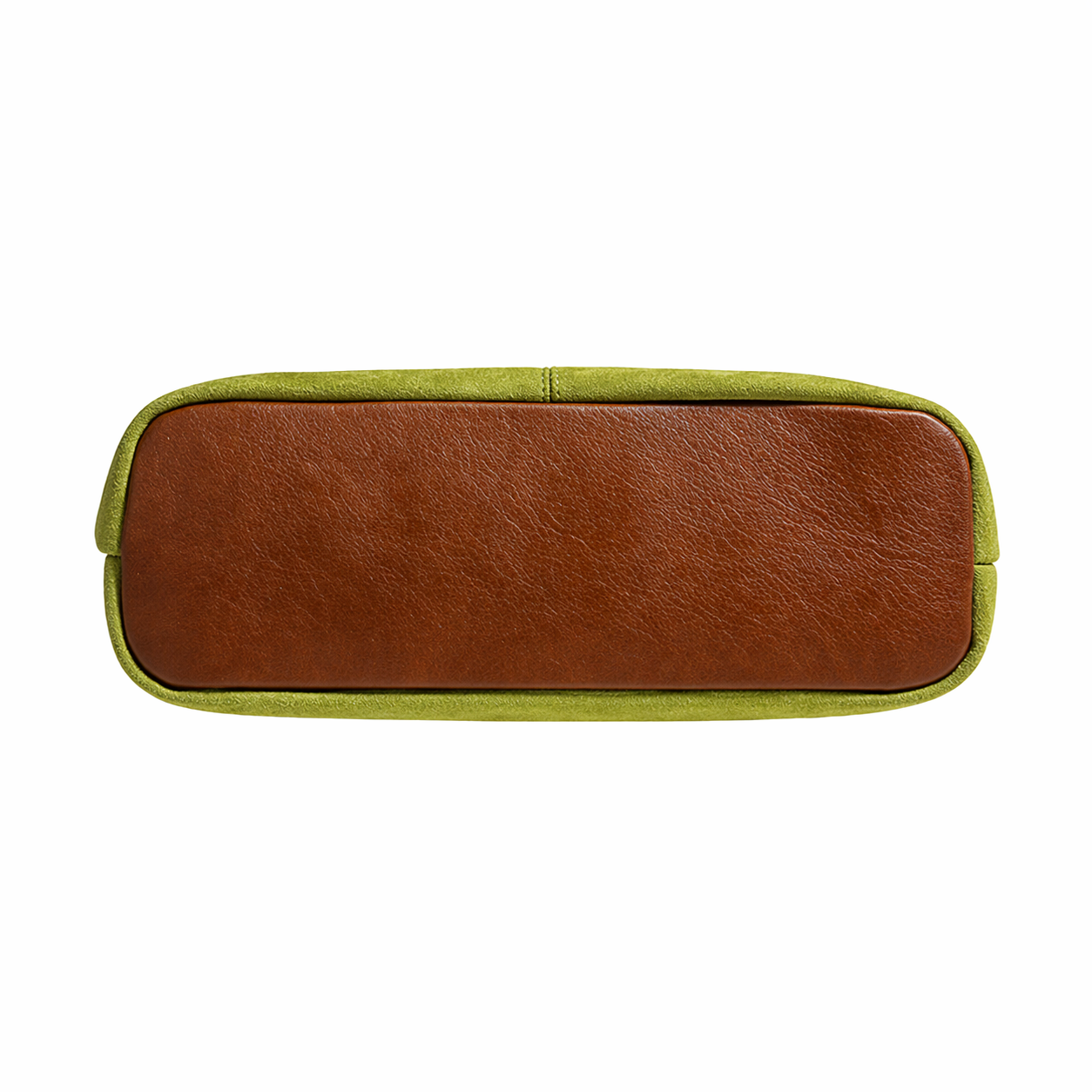 Vintage Faux Suede East-West Baguette Underarm Retro Commuter Bag