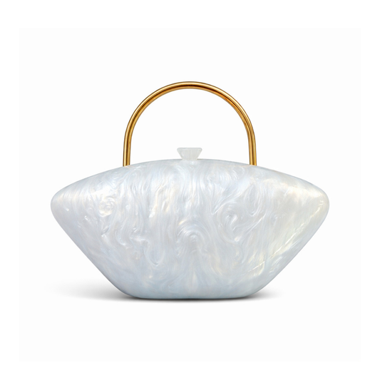 Acrylic Evening Clutch Bag Embossed Wedding Party Crossbody Purse