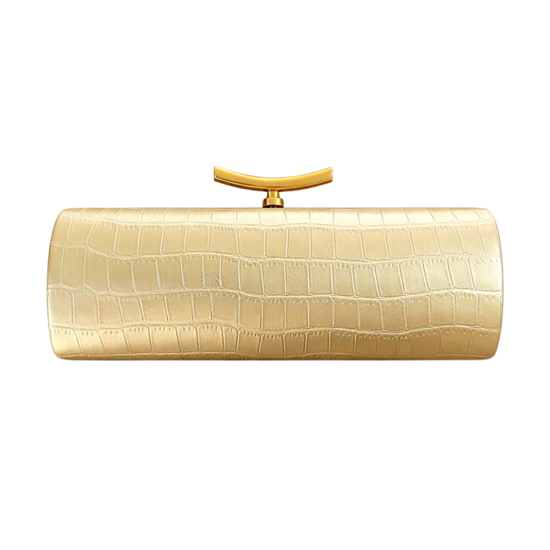 Crocodile Baguette Bag PU Leather Evening Clutch Crossbody Shoulder Bag