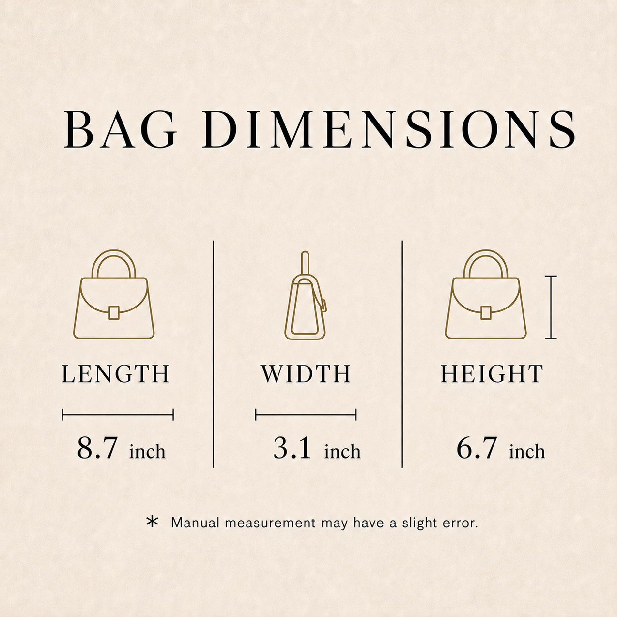 Top-Grain Leather Flap Structured Bag Minimalist Crossbody Satchel