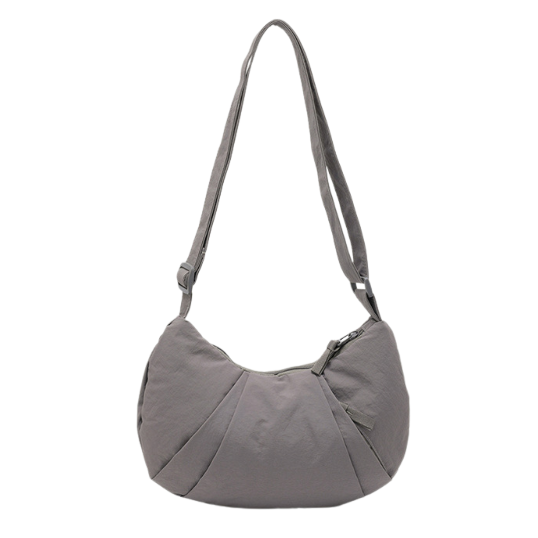 Nylon Crescent Crossbody Bag Lightweight Casual Shoulder Purse