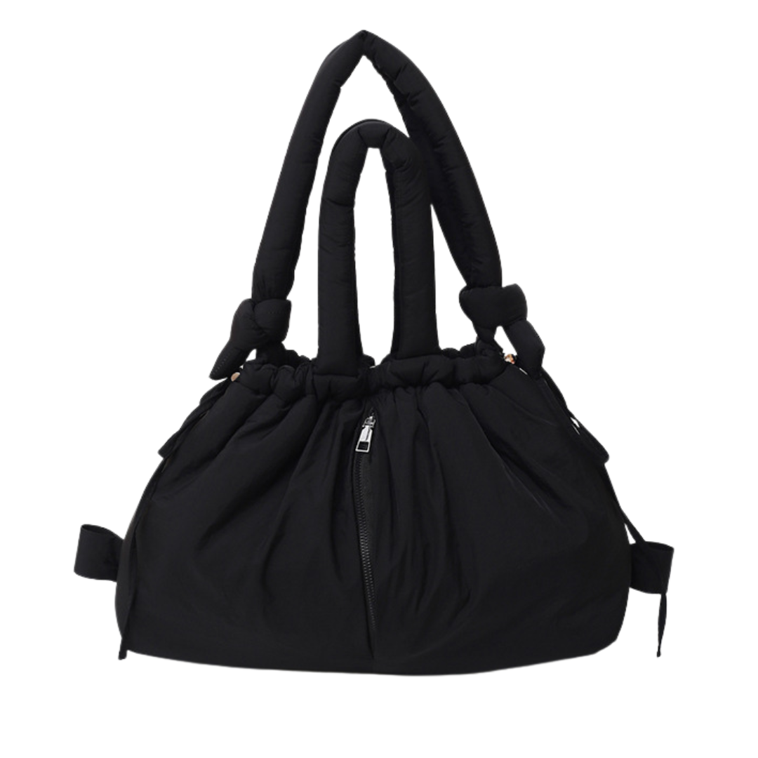 Puffer Convertible Tote Backpack Nylon Large Capacity Travel Bag
