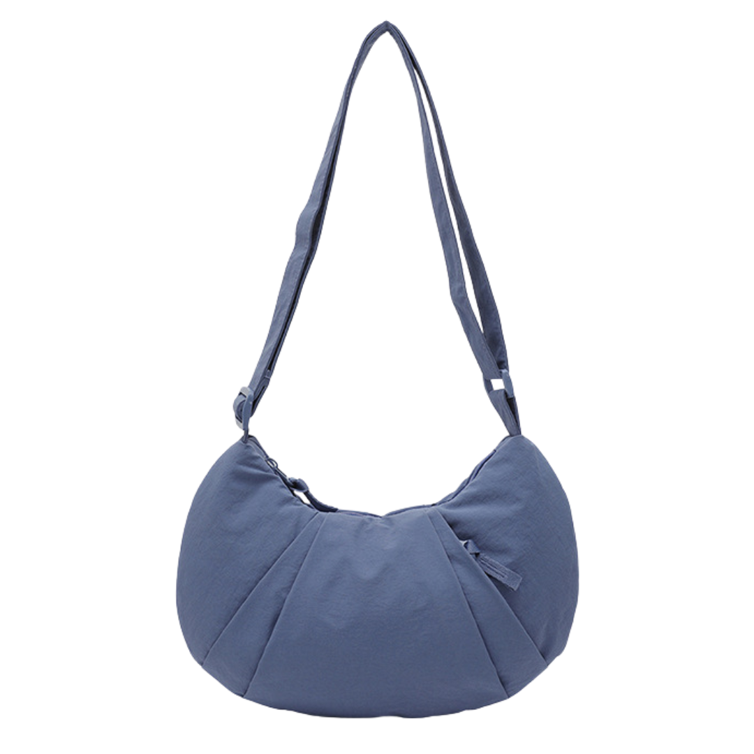 Nylon Crescent Crossbody Bag Lightweight Casual Shoulder Purse