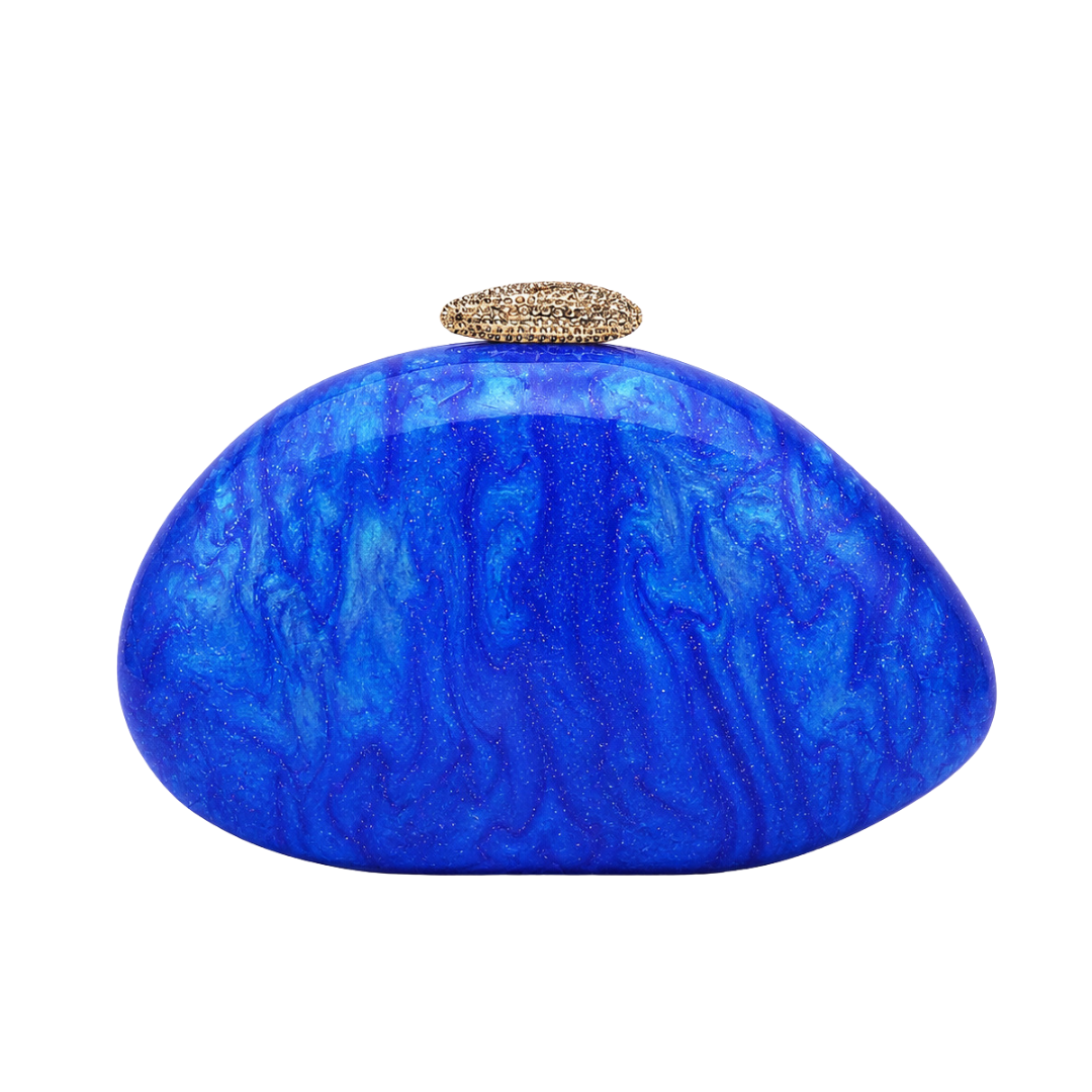 Acrylic Clutch Bag Irregular Shell Evening Purse Elegant Wedding Crossbody