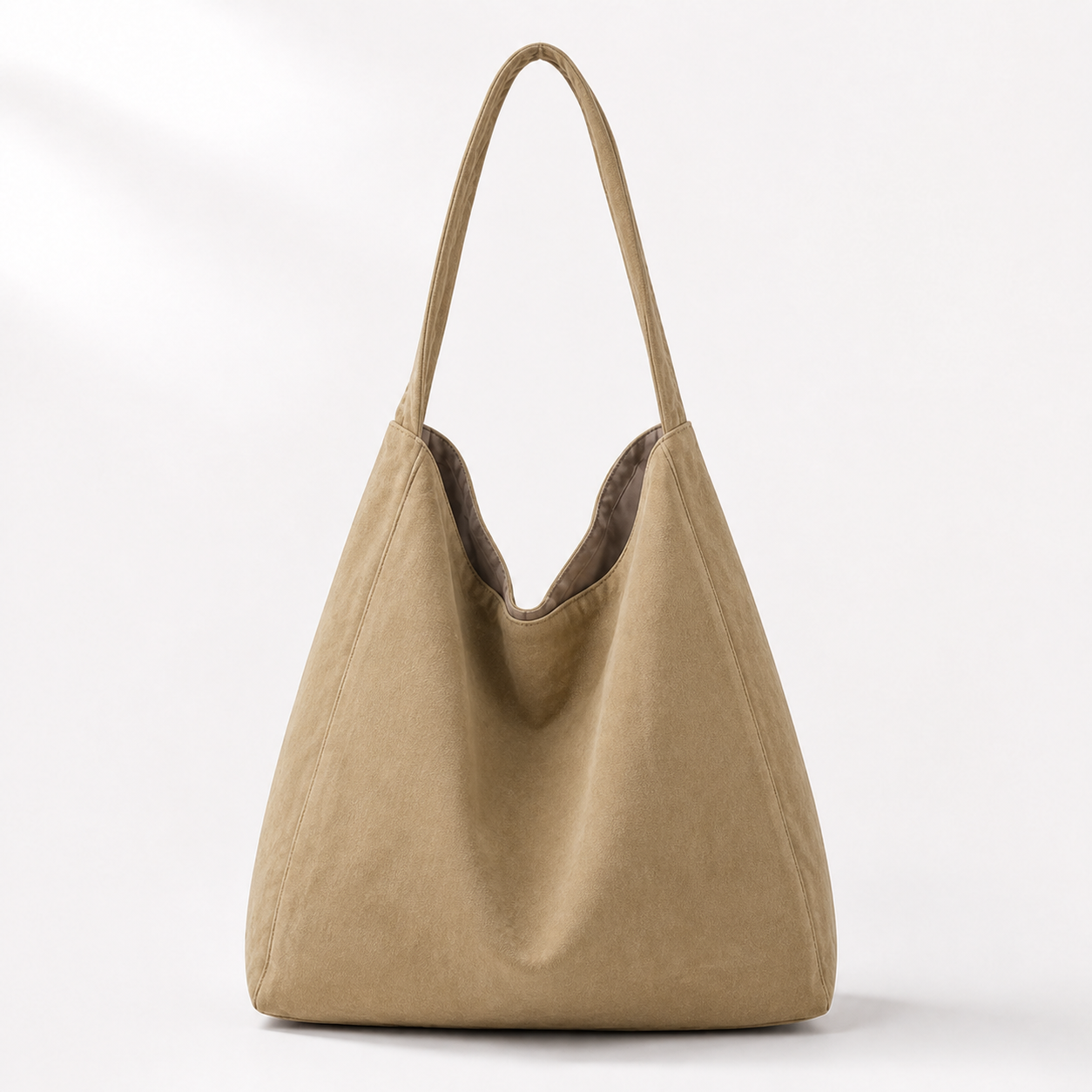 Large Canvas Slouchy Tote Bag Minimalist Everyday Shopper