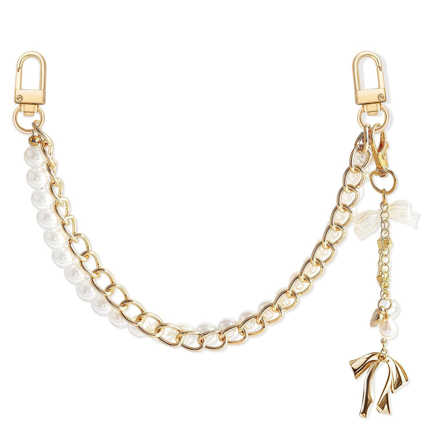 Streetwear Chunky Acrylic Chain Bag Charm Multiuse Keychain