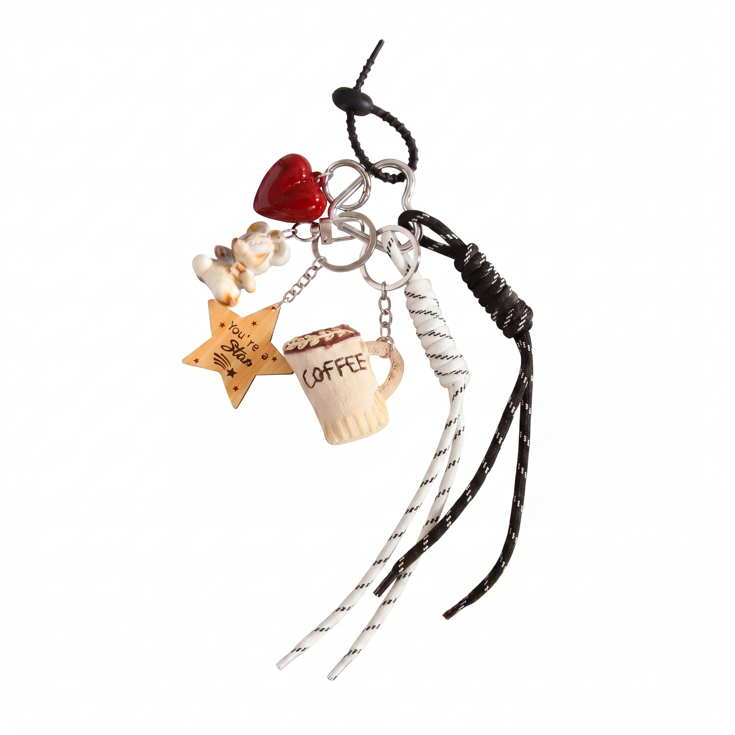 Streetwear Rope Knot Keychain Aesthetic Bag Charm Daily Accessory