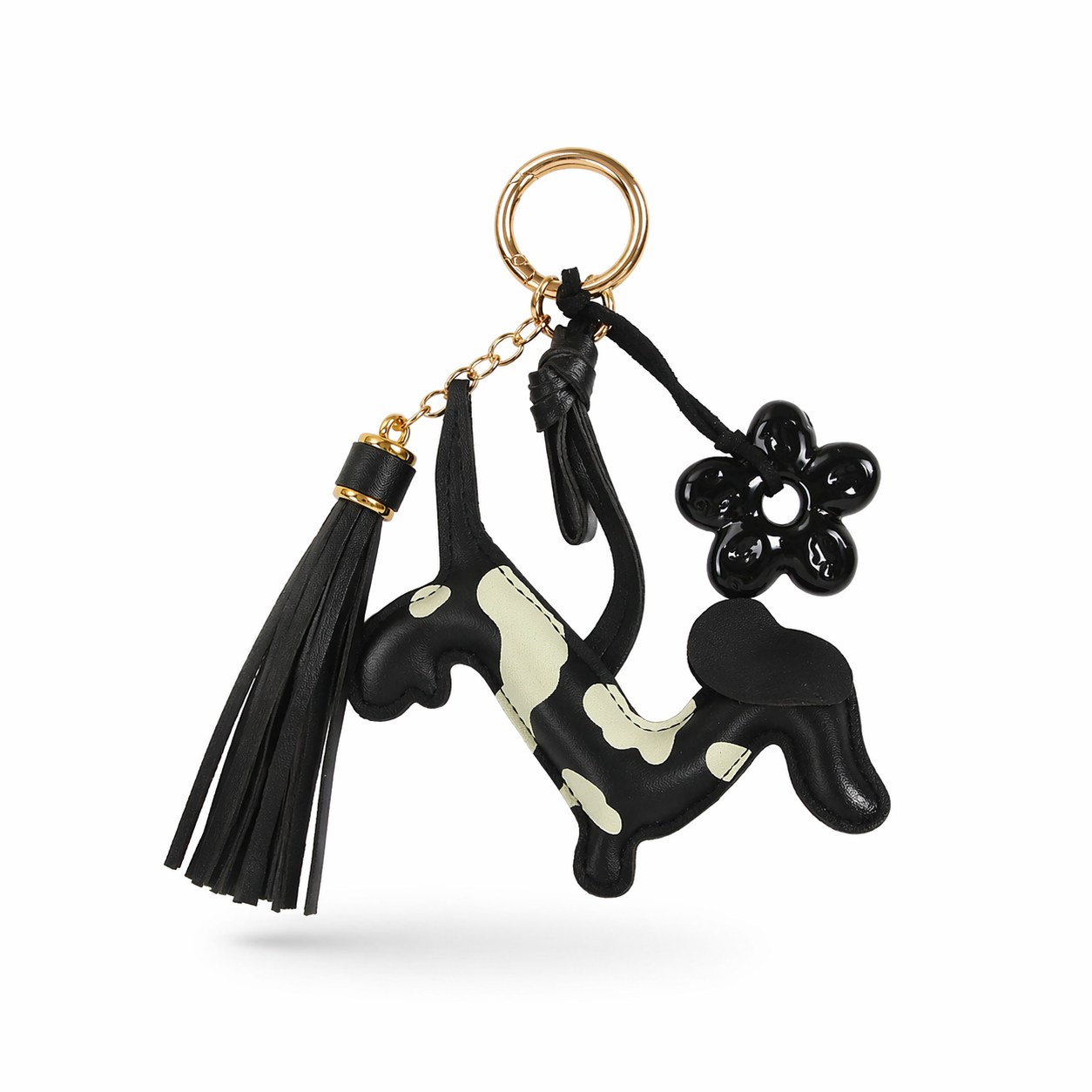 Dachshund Dog Keychain Tassel Bag Charm Daily Accessory