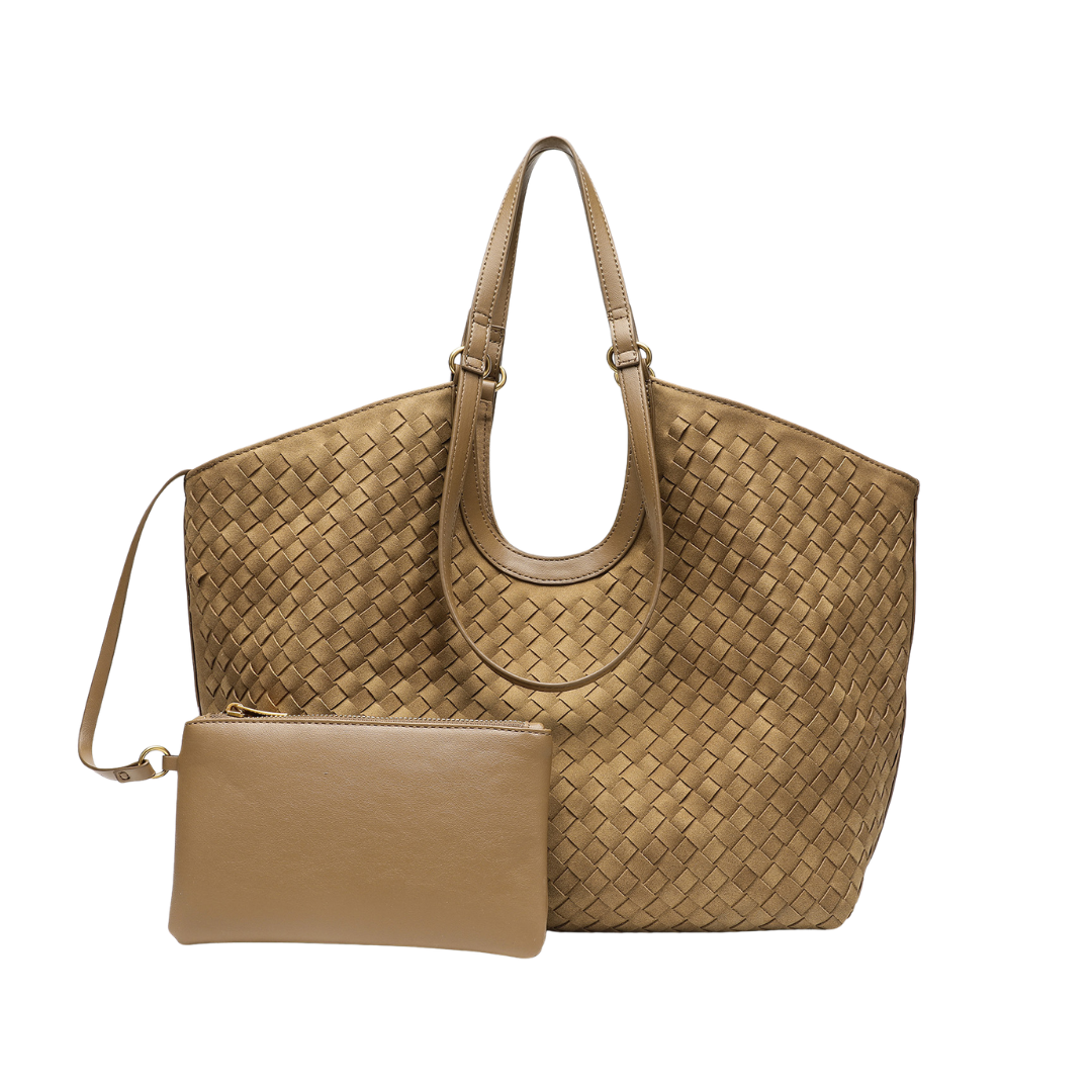 Woven Tote Bag Large Minimalist Commuter Shopper