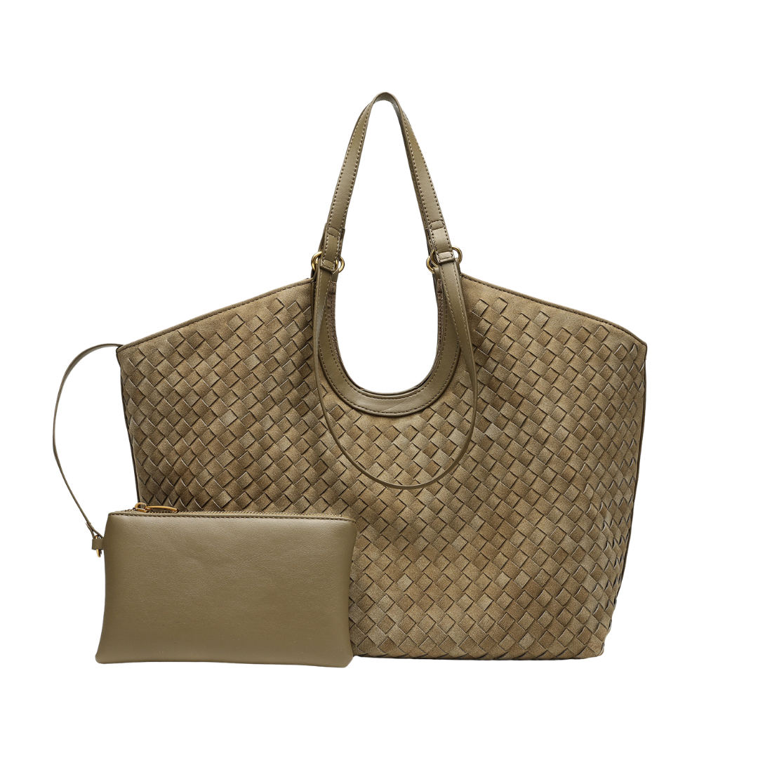 Woven Tote Bag Large Minimalist Commuter Shopper