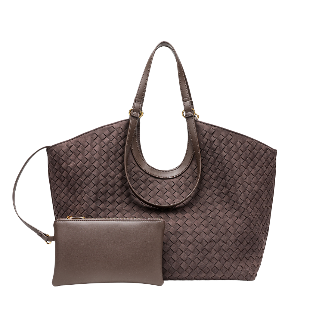 Woven Tote Bag Large Minimalist Commuter Shopper
