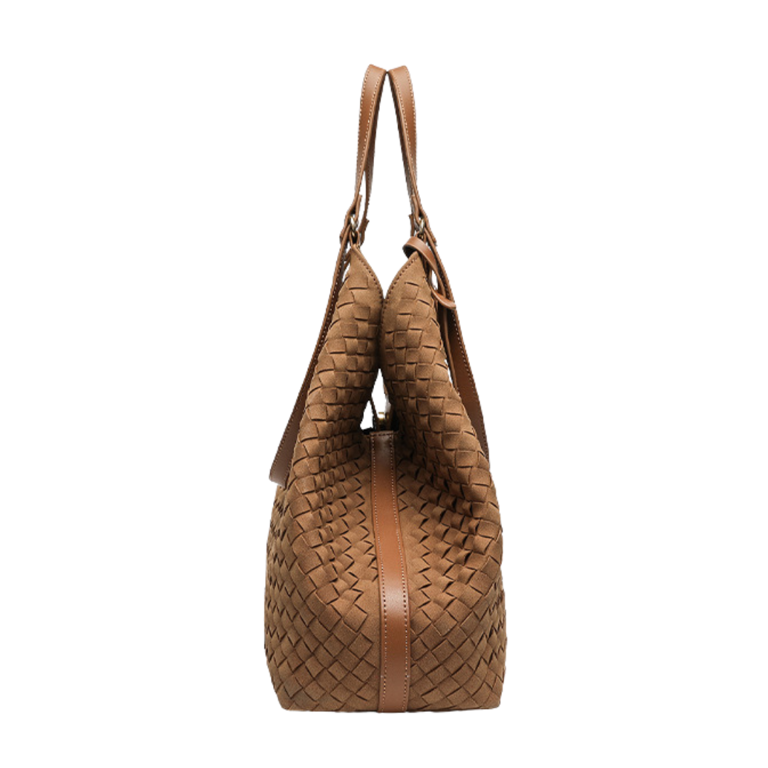 Woven Tote Bag Large Minimalist Commuter Shopper