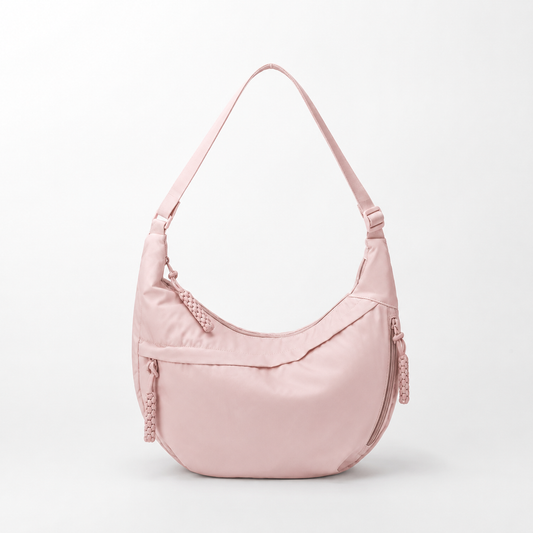 Large Nylon Crescent Shoulder Bag Lightweight Casual Hobo