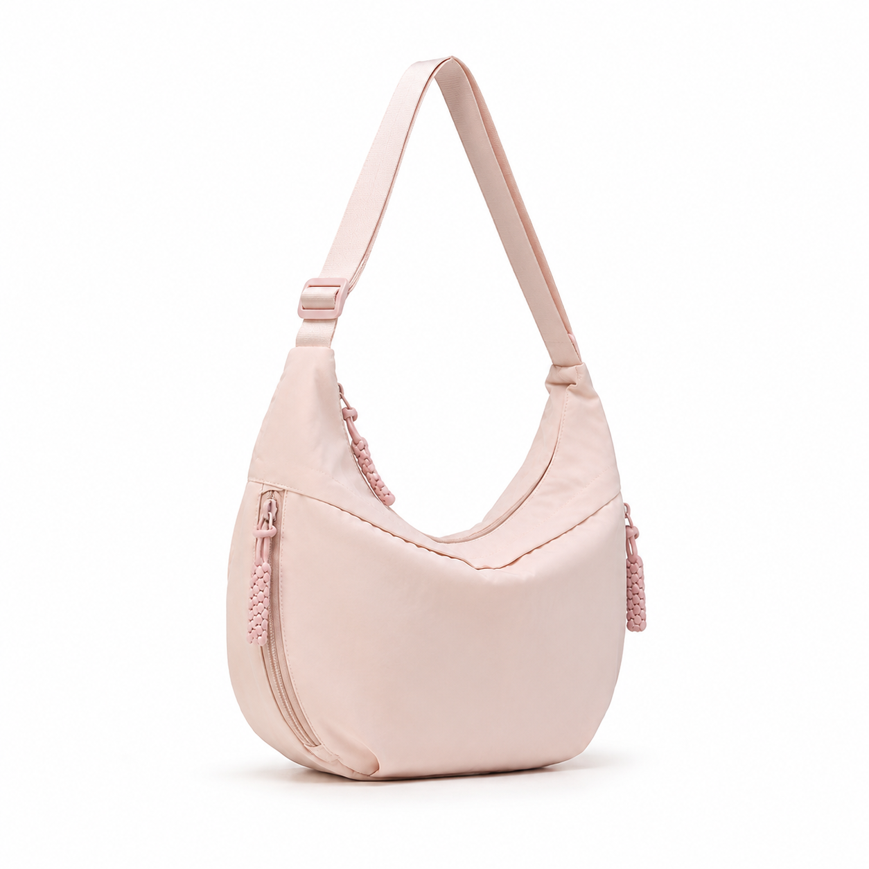 Large Nylon Crescent Shoulder Bag Lightweight Casual Hobo