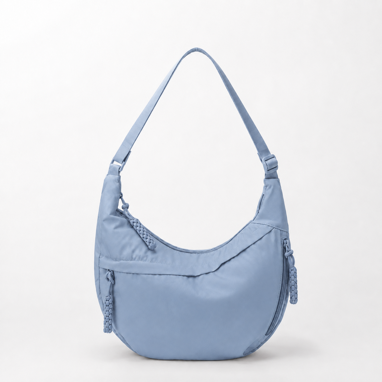 Large Nylon Crescent Shoulder Bag Lightweight Casual Hobo