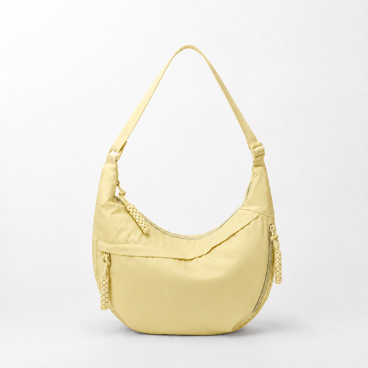 Large Nylon Crescent Shoulder Bag Lightweight Casual Hobo